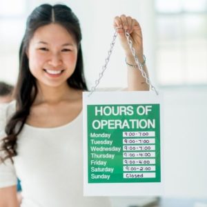 Use Custom holiday Signs To Share New Store Hours With Customers!